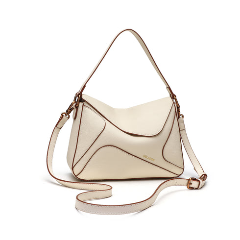 Puzzle Crossbody Bag - White